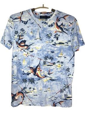 Polo Ralph Lauren Marlin Fishing Sailing Hawaiian T-shirt Sz S